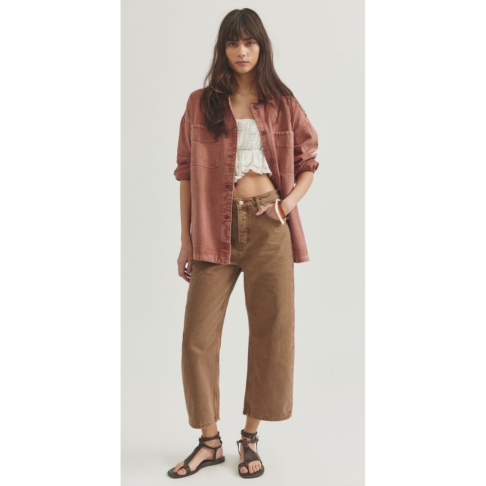157. NWOT Free People We The Free Deep Trance Dropped Boyfriend Jeans
